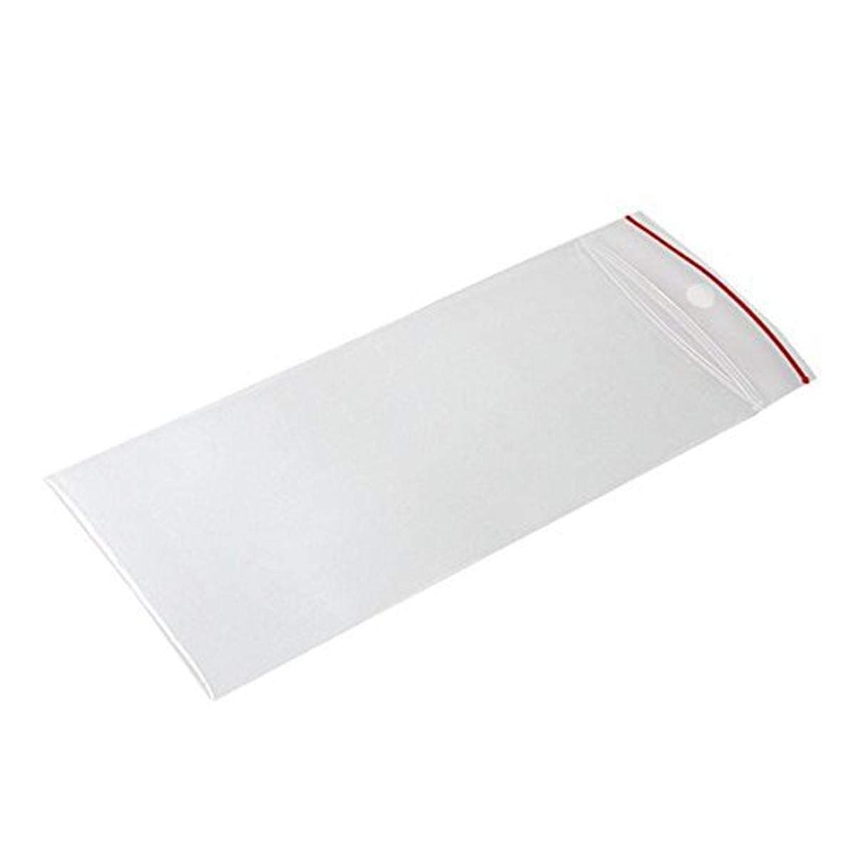 MGRL4PH02506 Polyethylene (LDPE/LLDPE Blend) Clear Reclosable Bag, Hang Hole, 6" Length, 2.5" Width (Pack of 1000)