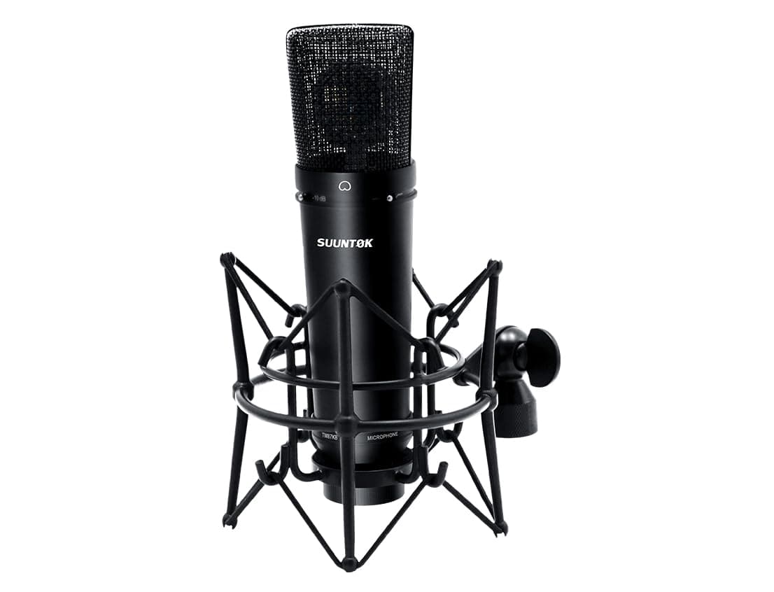 – XLR Condenser Microphone Studio Recording Microphone Perfect for Studio, Podacst, Live Streaming, Broadcast-TM87KB (Black)
