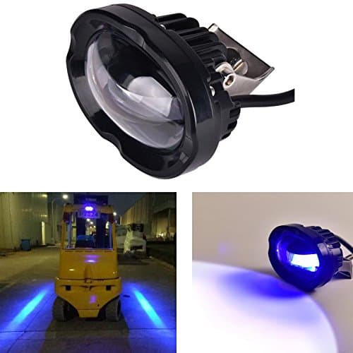 AOMAX 8W CREE Blue LED Forklift Safety Light Straight line Warehouse Area Light Blue Zone Danger Area Warning Light Truck Security Indicator Safety Light