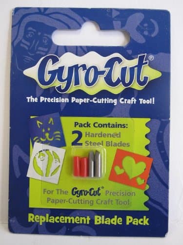 2 Replacement Blades for the Gyro-Cut Precision Paper Cutting Craft Tool