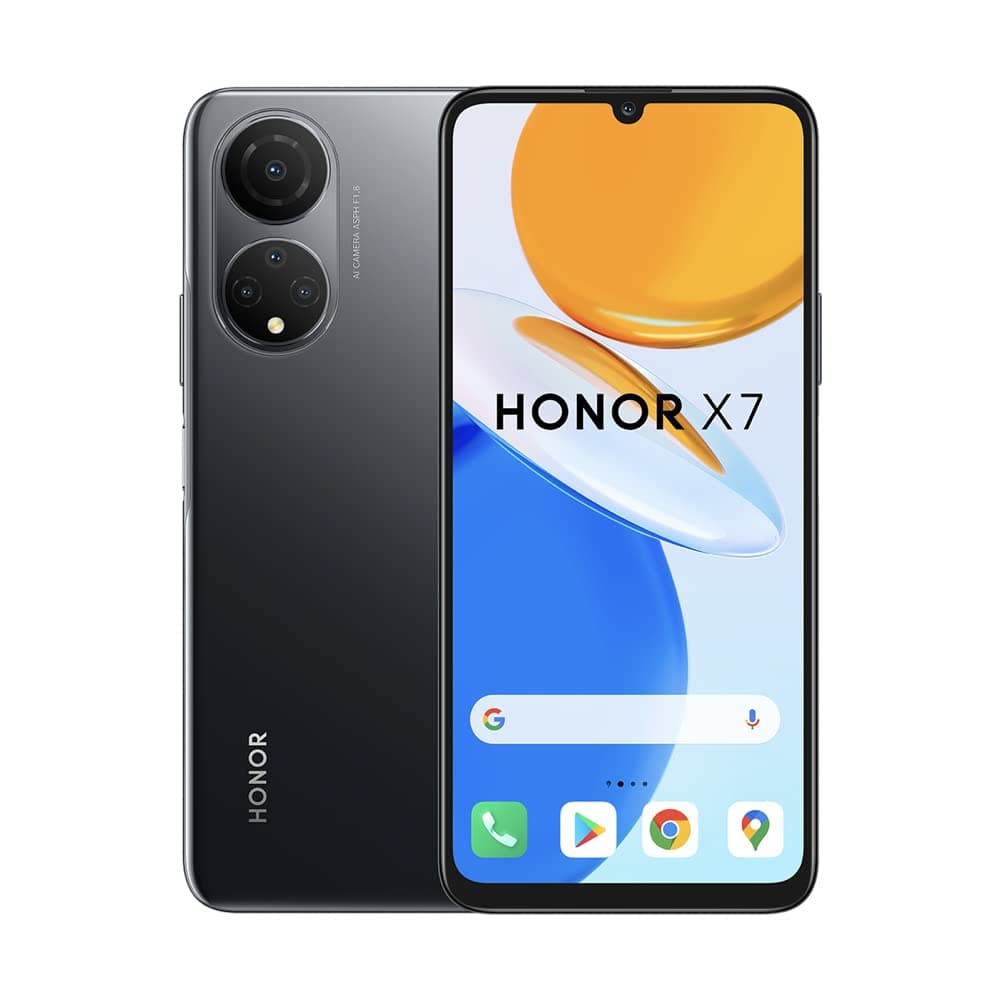 HONOR X7 Smartphone Android 11, 4GB RAM + 128GB Storage, 6.47” FullView Screen with 90Hz Smooth Display, 48MP Rear Quad Camera, 5000mAh High Capacity Battery (Renewed)