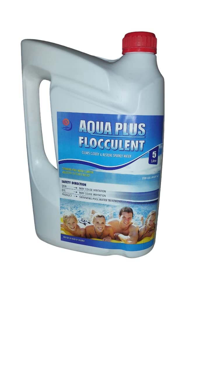 Liquid Flocculant for Pool, Spa, jacuzzi baths, and Fountain. Flocculant for Anti-Algae Water Treatment Chemical 5L…