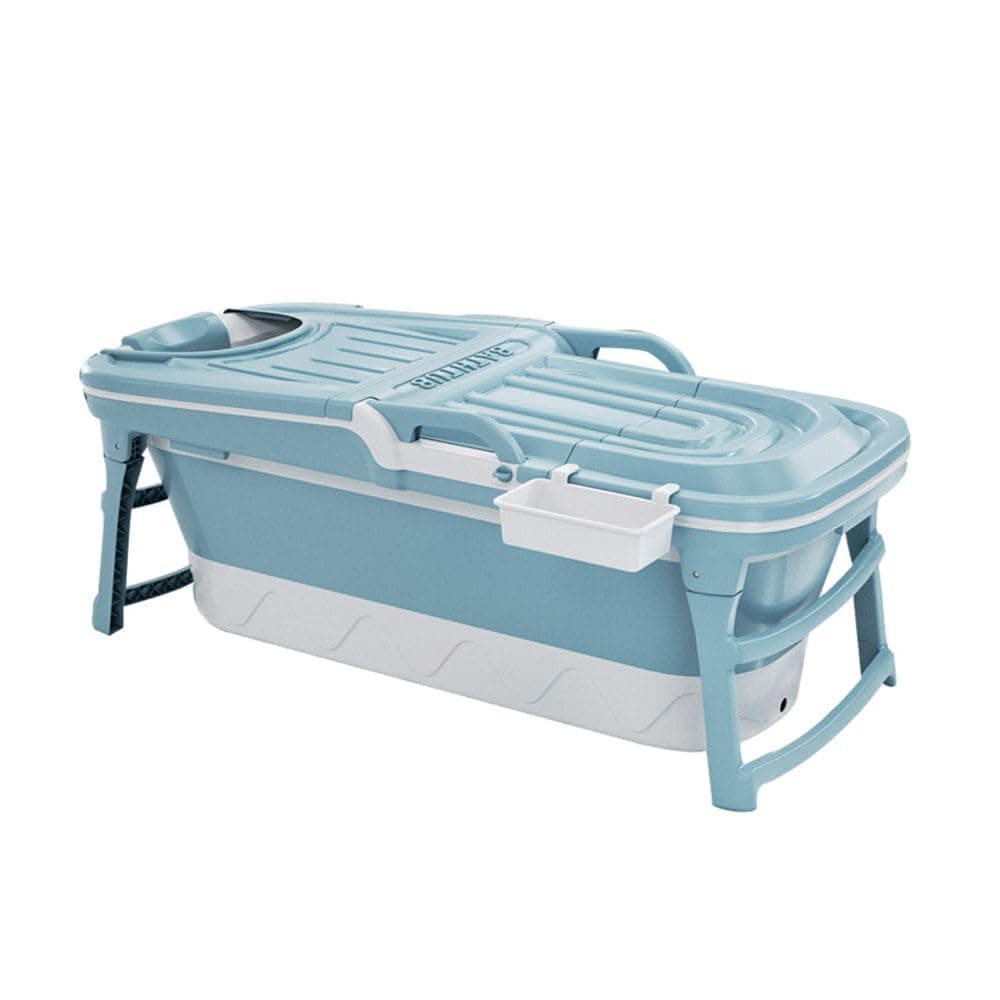 Foldable Bathtub for Adults, Ideal for Small Bathrooms, with Soap Basket, Neck Pillow, Practical and Portable