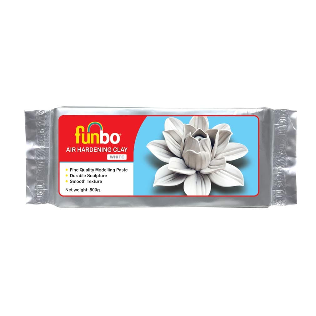 Funbo Air Hardening Clay White, 250 grams