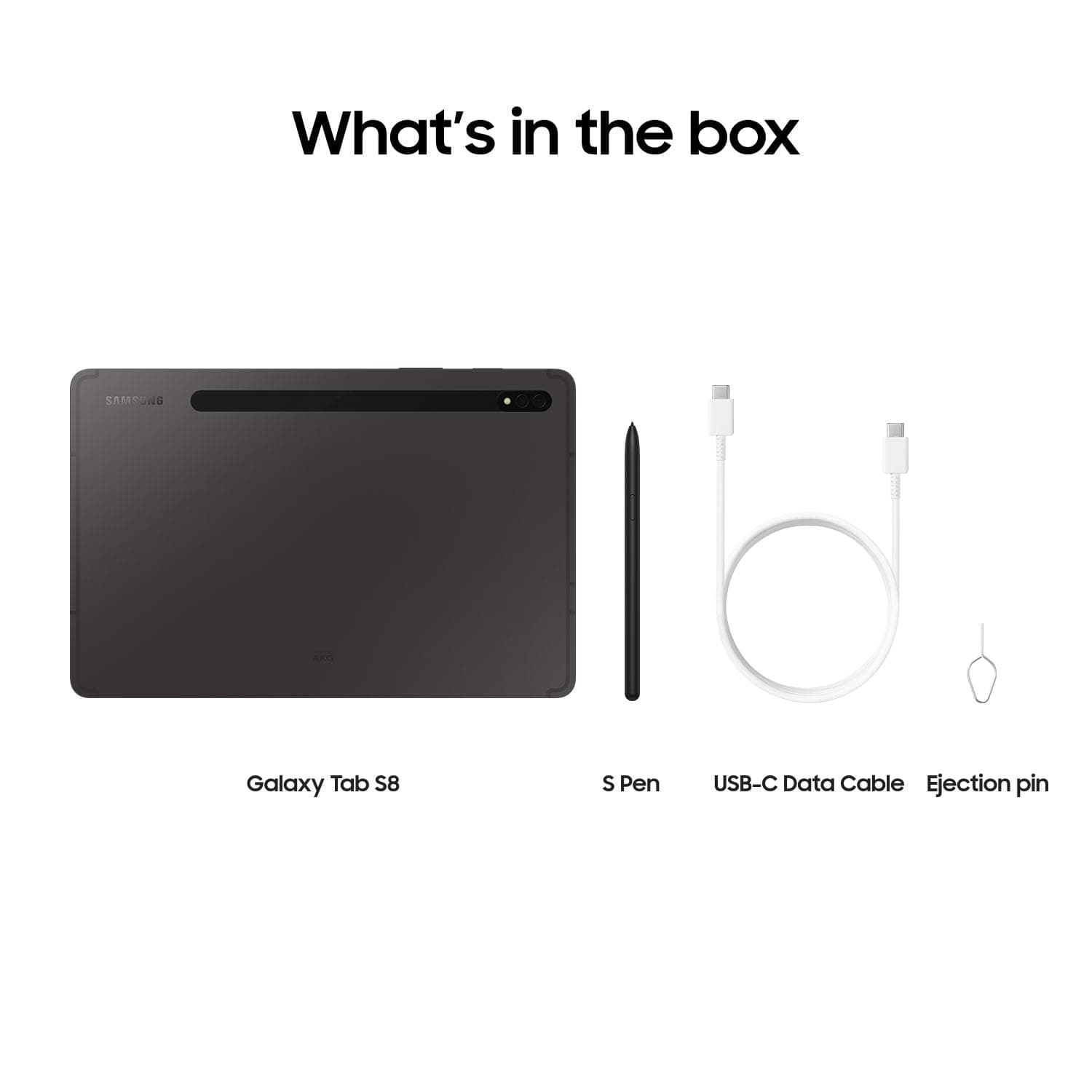 SAMSUNG Galaxy Tab S8 11” 256GB WiFi 6E Android Tablet, Large LCD Screen, S Pen Included, Ultra Wide Camera, Long Lasting Battery, US Version, 2022, Graphite