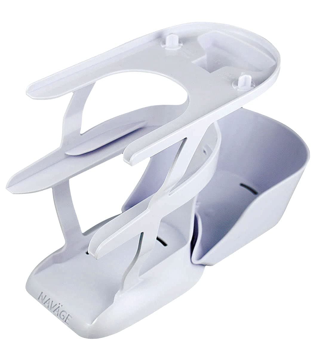 Countertop Caddy - Storage Caddy Organizer for The Navage Nasal Irrigation System - 3-Tier Nose Cleaning Supplies Organizer with Detachable Tray - Plastic Caddy Only - Nasal Care Accessories