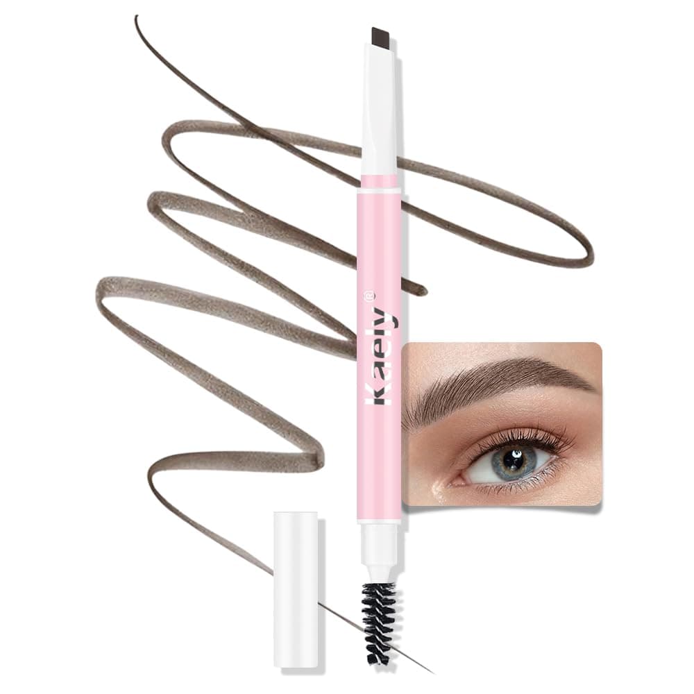 AMY'S DIARY Eyebrow Pencil Retractable Definer, brown Dual-Sided Brow Brush, Fine Tip, Shapes, Defines, Fills Brow Makeup Flapiz Para Cejasills (05#MEDIUM BROWN)