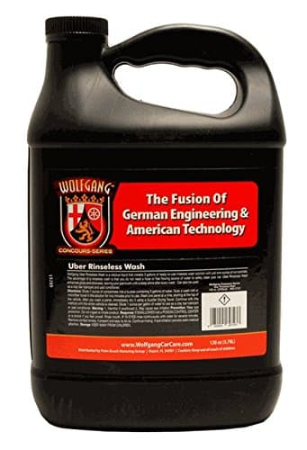 WOLFGANG CONCOURS SERIES Uber Rinseless Wash | Versatile Concentrate for Scratch-Free Cleaning | Efficient Wash for Vehicles | 128 oz | WG-3702