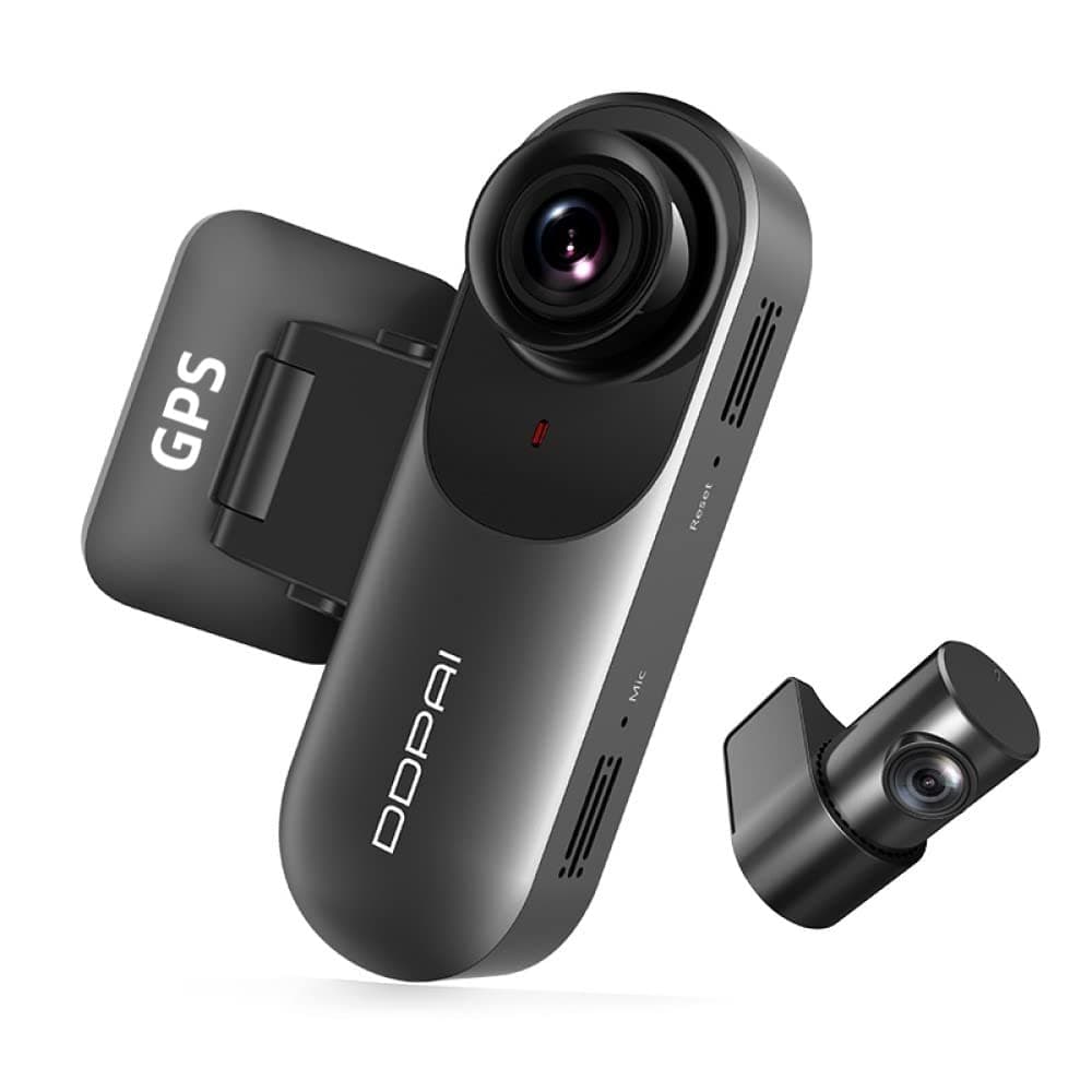Mola N3 Pro Dual Channel Car Dash Camera (with GPS), 1600P Front & 1080P Rear Resolution, 265° Coverage, G-Sensor, WiFi, 1GB RAM, Upto 128GB Storage