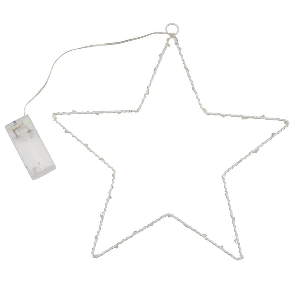BENEWY Iluminative Star Shaped 40 LED Decorative Hanging Battery Powered Fairy Light (Star)