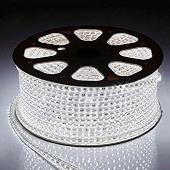 Grow More Enterprise Copper 120 LED/m Waterproof Strip Light Roll (White, 30 m) Corded Electric