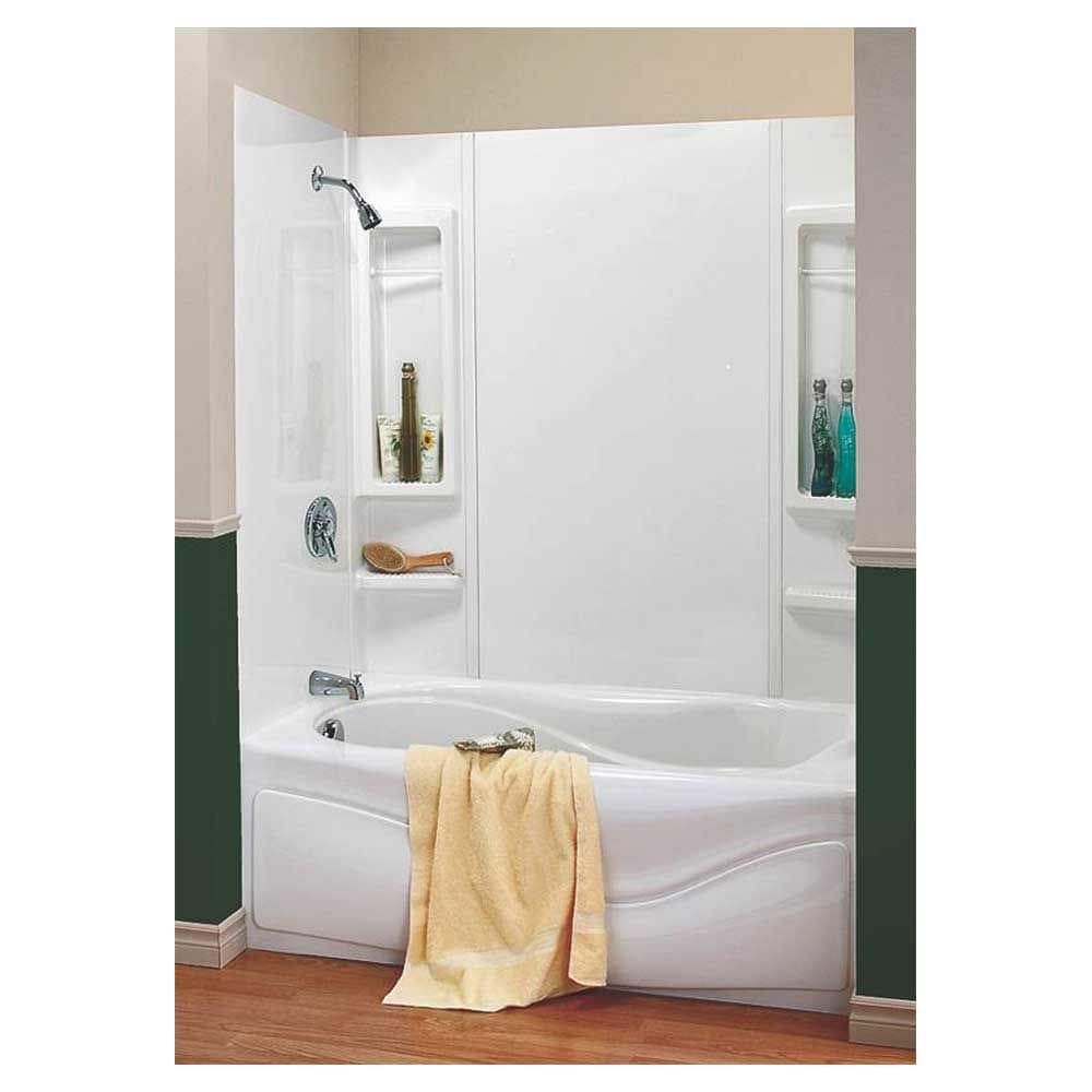 Finesse 5pc White Tub Wall