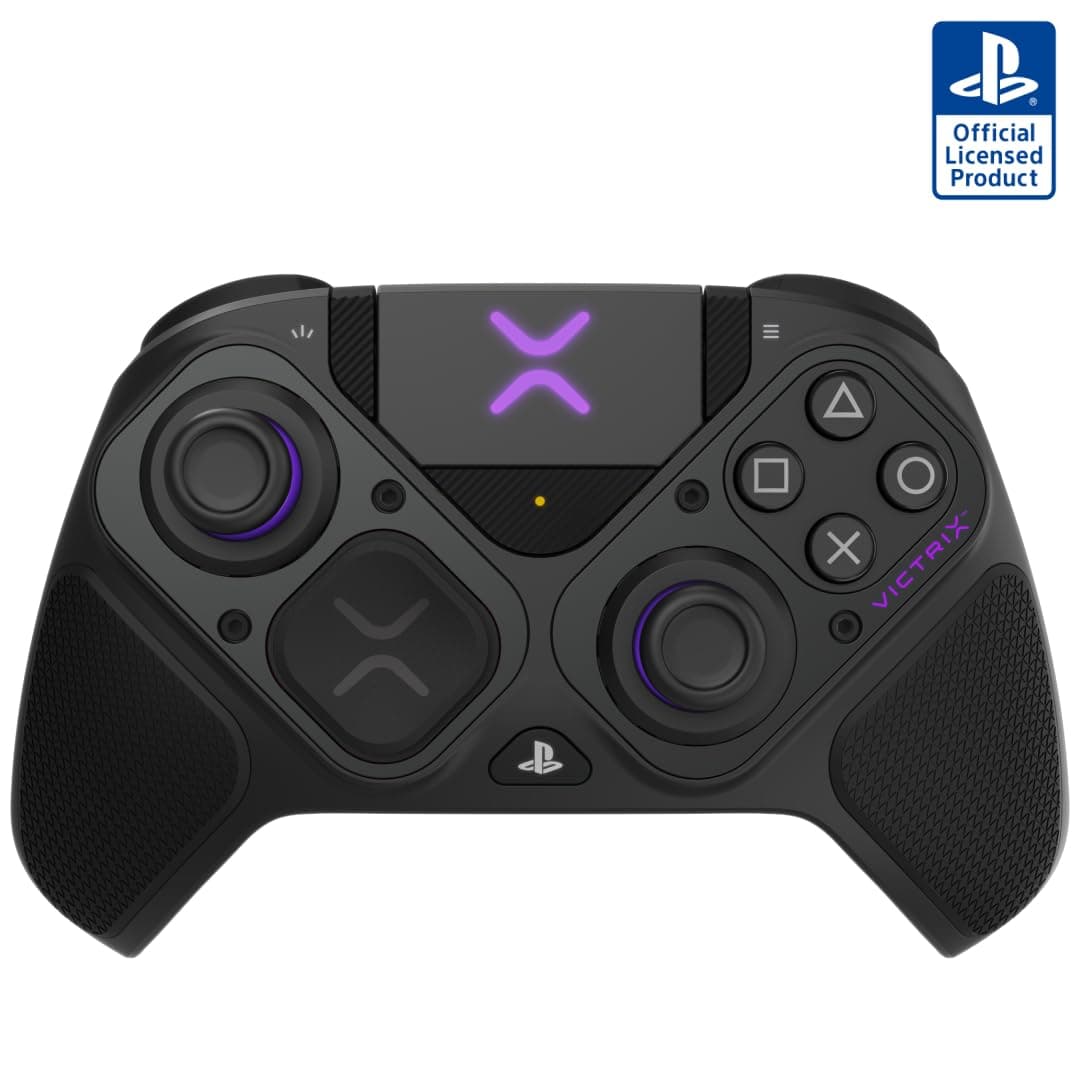 PDP Victrix Pro BFG Wireless Gaming Controller for Playstation 5 / PS5, PS4, PC, Modular Esports Gamepad, Remappable Buttons, Customizable Triggers/Paddles/D-Pad/Fightpad, PC App, Black