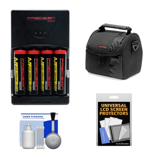 Essentials Bundle for Nikon Coolpix B500, L830, L840 Camera with 4 AA Batteries & Charger + Case + Accessory Kit