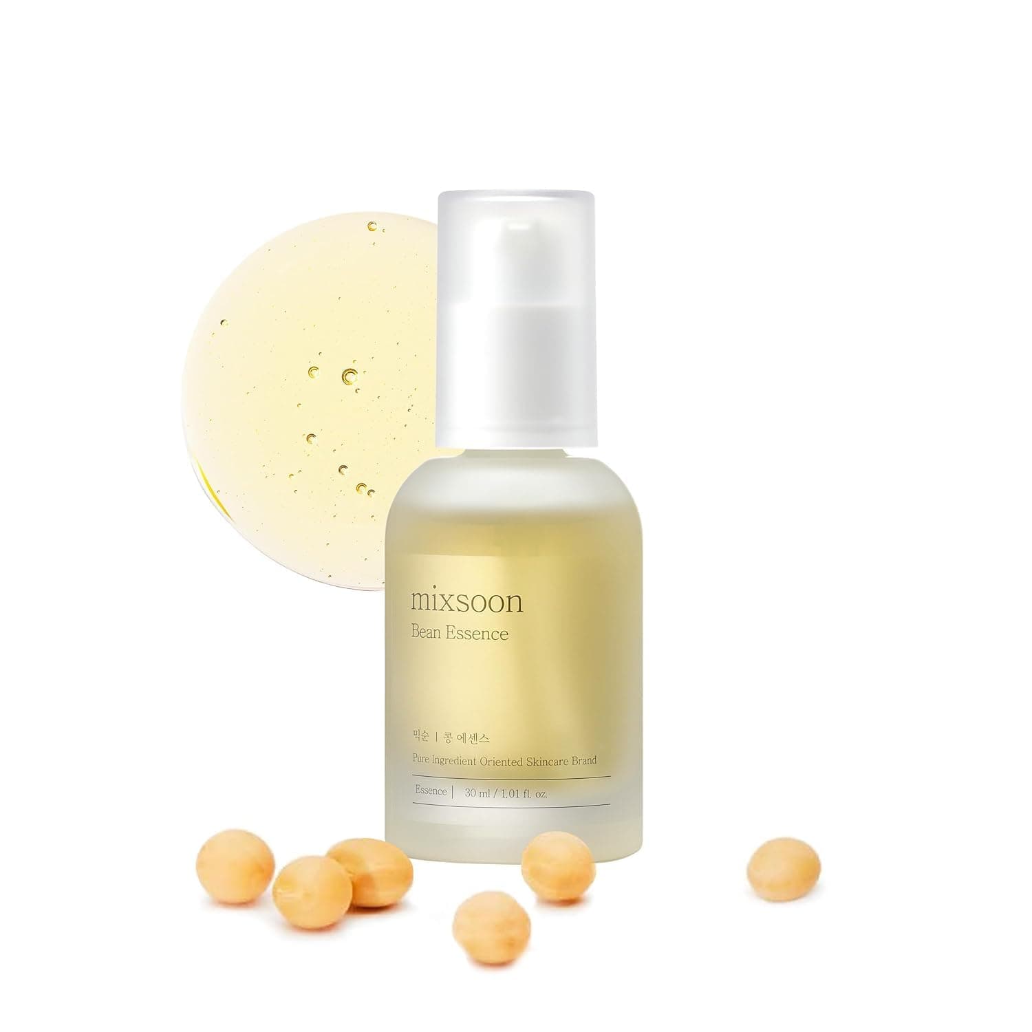 mixsoon Bean Essence - Exfoliating, Hydrating, Fermented Bean Extract, Gentle Formula for Smooth Skin 30ml Korean Glass Skin Care