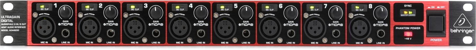 ADA8200 Microphone Preamplifiers, Black