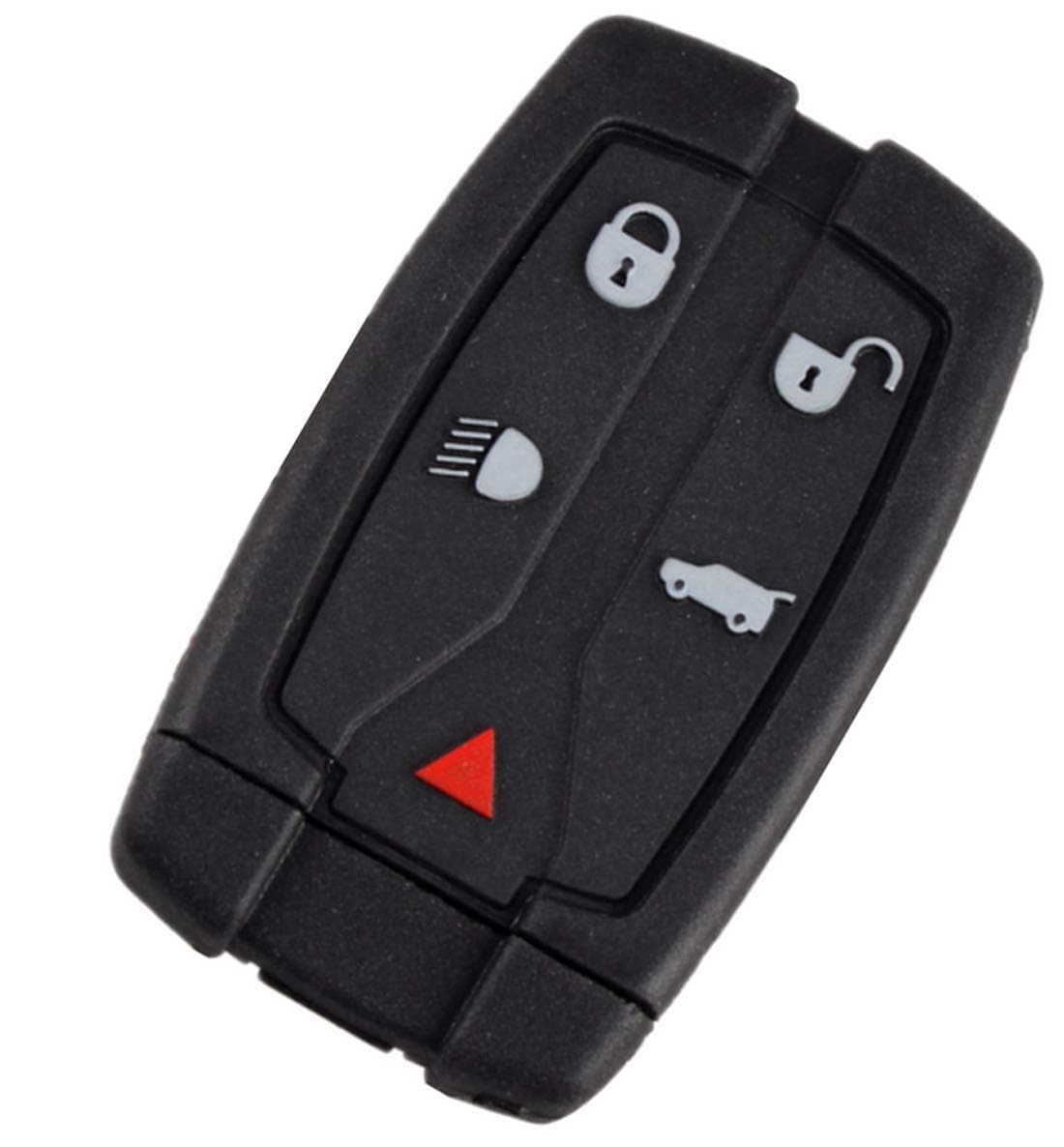 RSFOW 5 Button Replacement Flip Remote Key Compatible With 2008-2012 Land Rover LR2 Keyless Fob Case