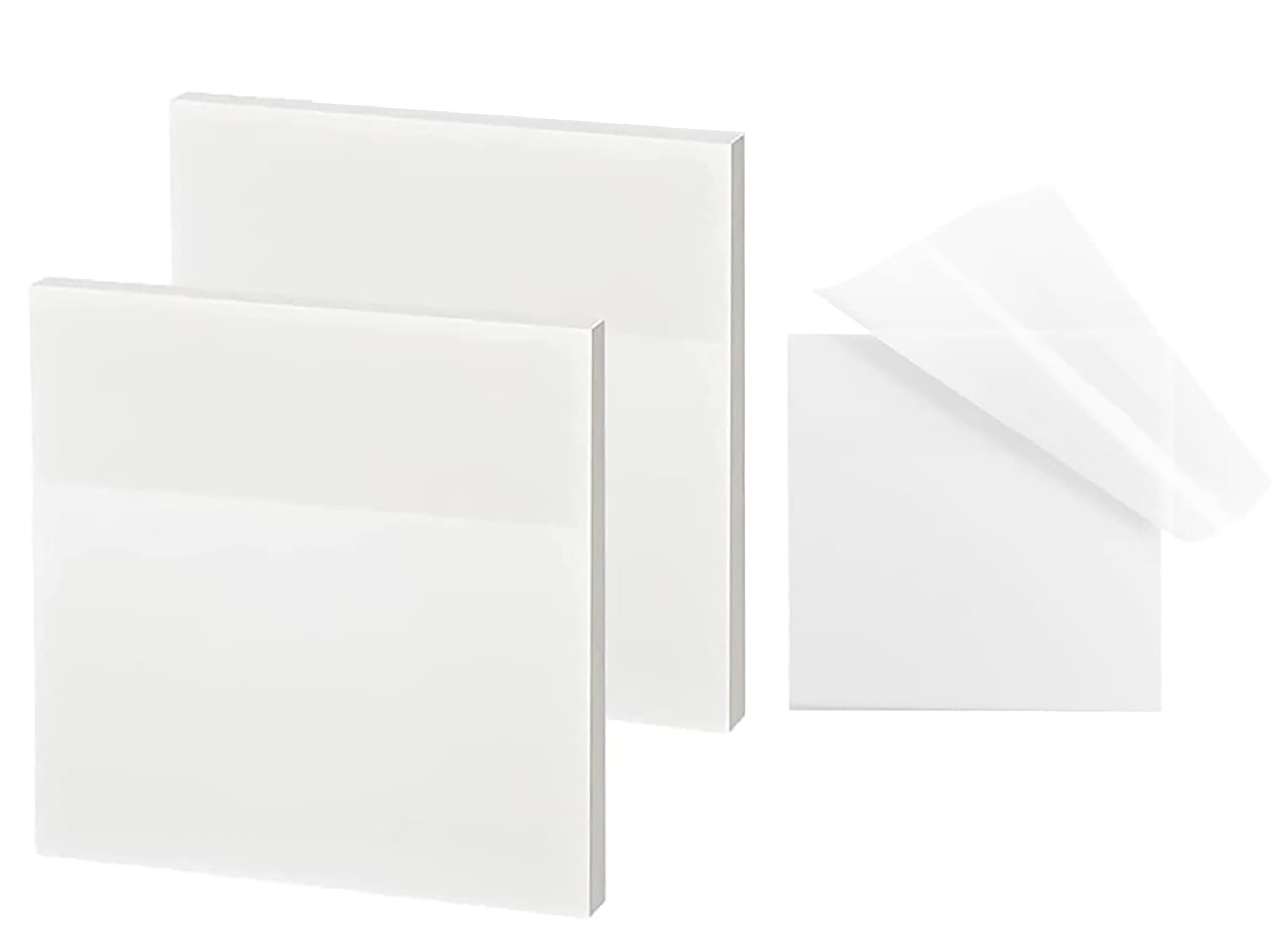 100 Sheets Transparent Sticky Note, Self-Sticky Note Pads, Clear Notes 7.5x7.5cm, Transparent Self-Adhesive Sticky Note, Perfect for Students & Other Field