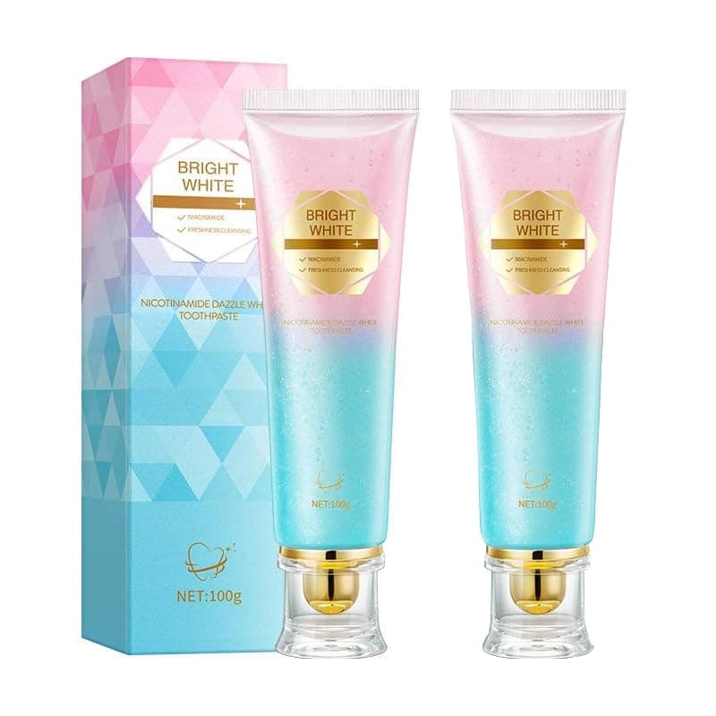 Easilyous Bright White Toothpaste, Niacinamide Whitening Toothpaste, Remove Tooth Stains, Fresh Breath (2)