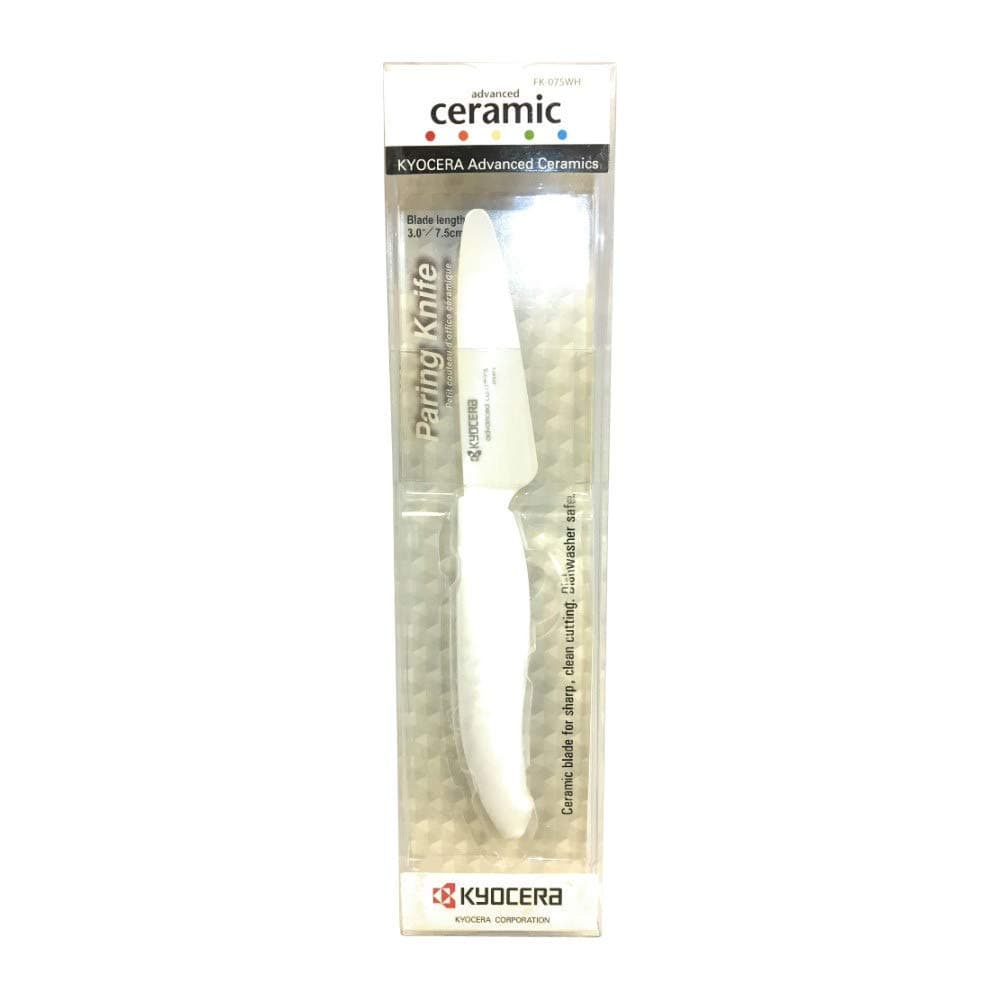 FK-075 WH-WH EU - 7.5cm Ceramic Pairing knife - White Handle