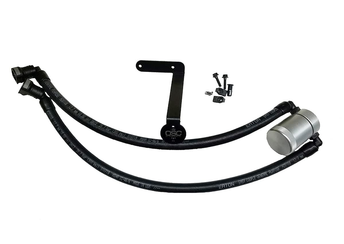 J&L Oil Separator Co. 3.0 Oil Separator Compatible with the 2011-2023 F-150 2.7L/3.5L/5.0L; '18-'21 Expedition Passenger Side (Silver)