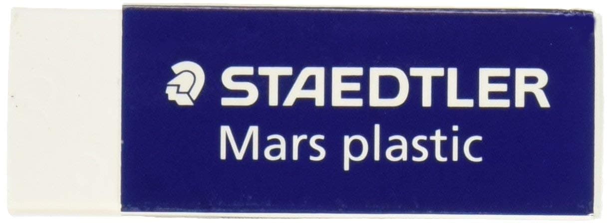 STAEDTLERMars Latex-Free Eraser, White, 1 Pack (STD52650)