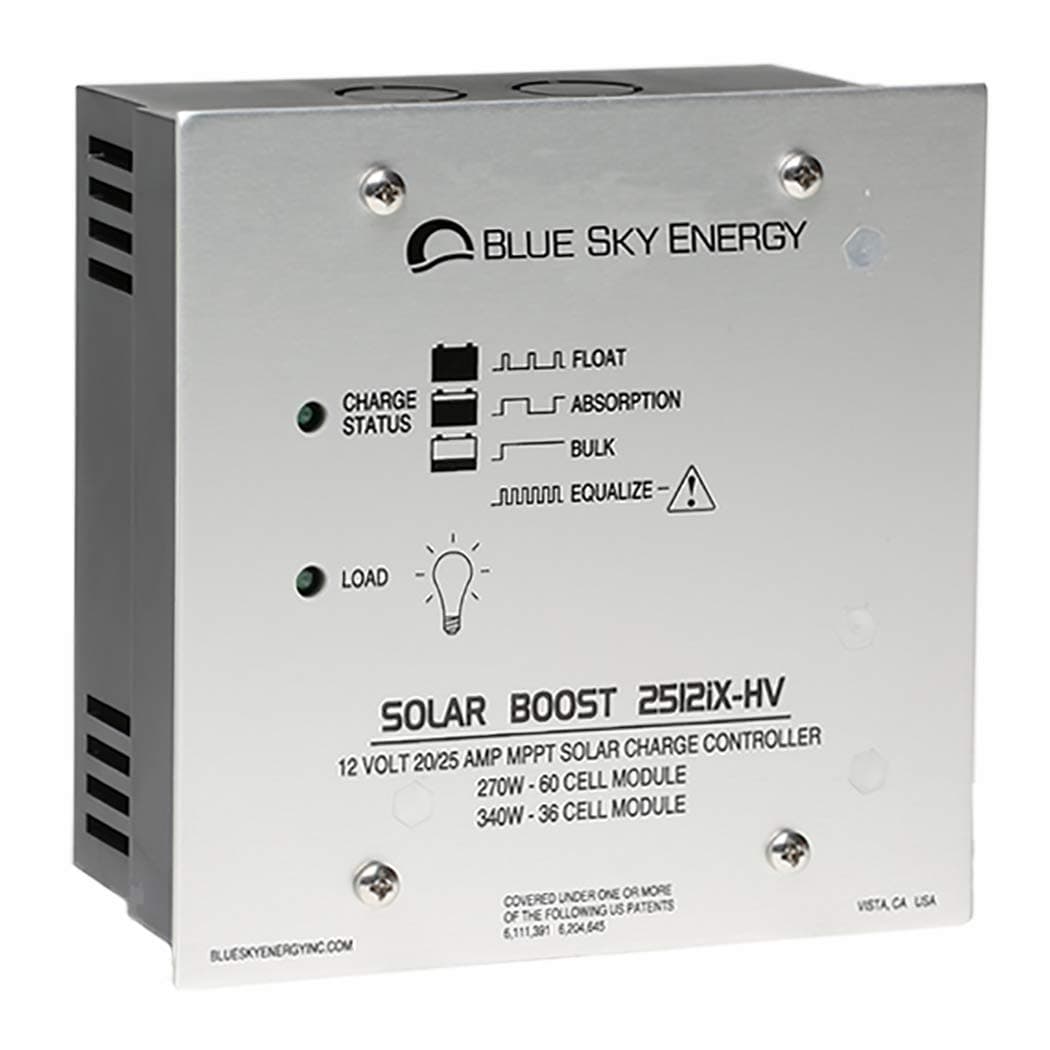Solar Boost SB2512iX-HV, 25A MPPT Solar Charge Controller for 12V Lead Acid Batteries. Auxiliary Output for Dual Battery Charge or 25A LVD Load Output