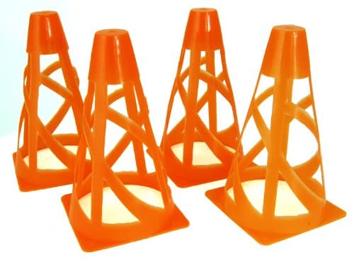 Illinois 4pc Orange Safety Marker Cones - 7" x 4"