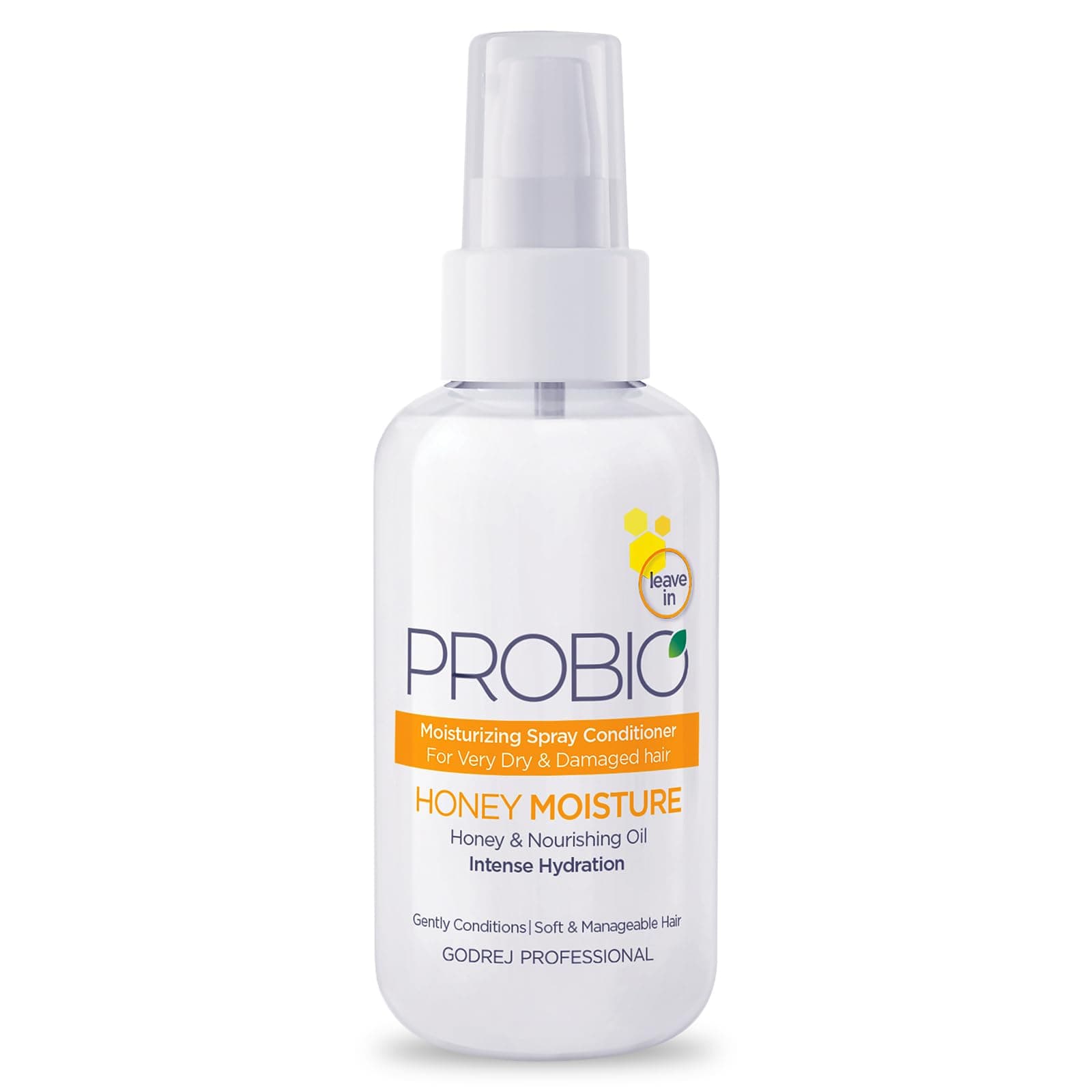 Probio Honey Moisture Spray conditioner (100ml) | Helps Condition And Moisturizes Dry & damaged Hair | Composed of Honey & Nourishing Oils