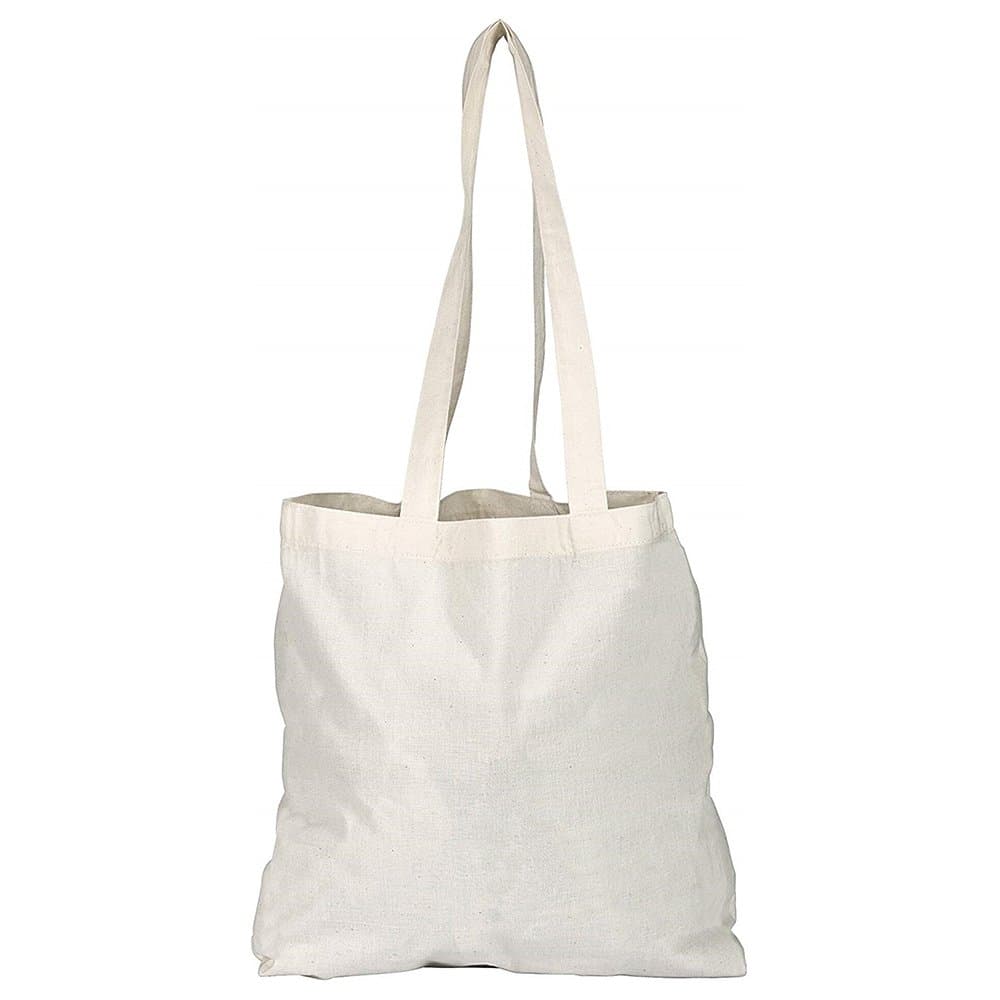 D & H-1/3/5/10/25/50/100 Natural Cotton Shopping Bag, Eco-Friendly for Shopping