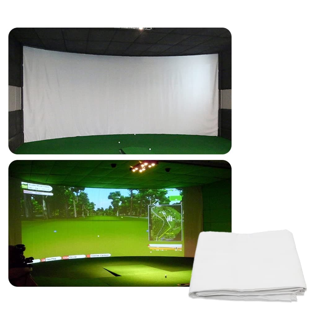 funchicIndoor Golf Ball Simulator Impact Display Projection Screen Golf Simulators For Golf Training Golf Simulators Projection Screen 3m X 2m