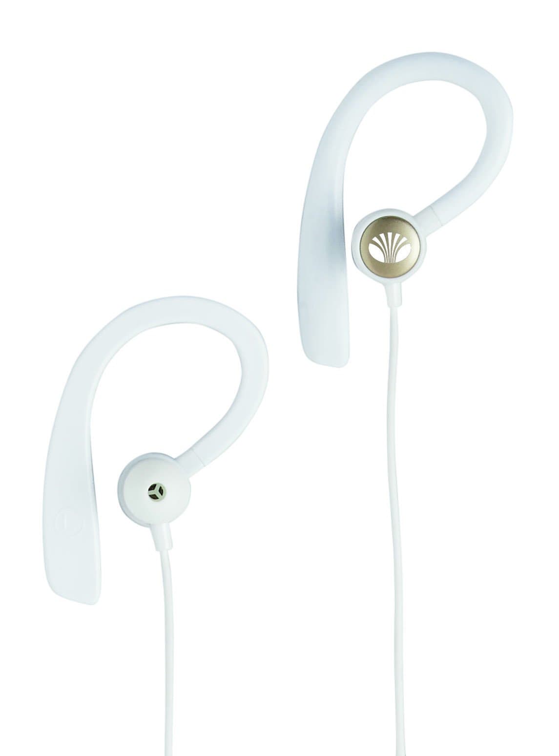 Daewoo AVS1287 V 4.2 Smart Power/Bluetooth Wireless Sports Earphones with Microphone - White/Gold