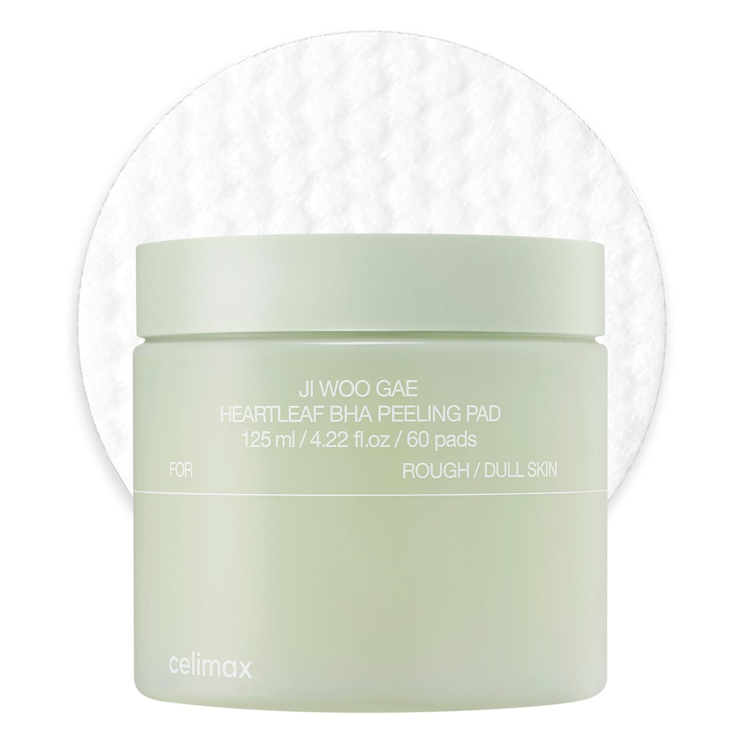 Gae Heartleaf Bha Peeling Pad With Heartleaf Extract, Exfoliating Toner Pads, Facial Peels, Hydrating, For Troubled Skin & Breakouts (60 Pads)