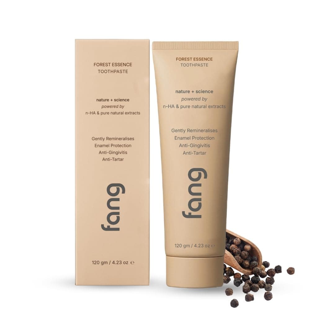 Forest Essence Natural Toothpaste|Fluoride Free Hydroxyapatite|Teeth Whitening|Heals Sensitive Teeth|Fights Cavities,Gum Diseases & Bad Breath|Sls & Chemical Free|Organic, Vegan,1 Count