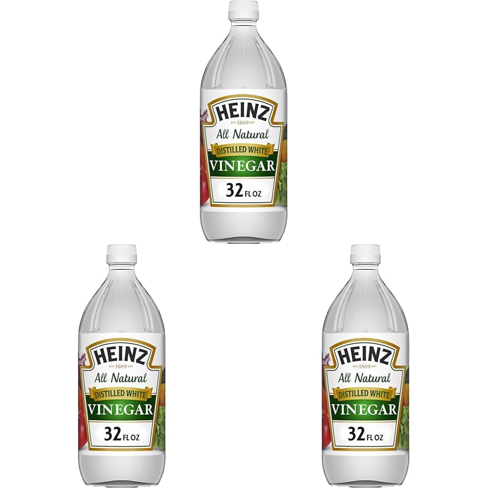 Heinz All Natural Distilled White Vinegar with 5% Acidity (32 fl oz Bottle) (Pack of 3)