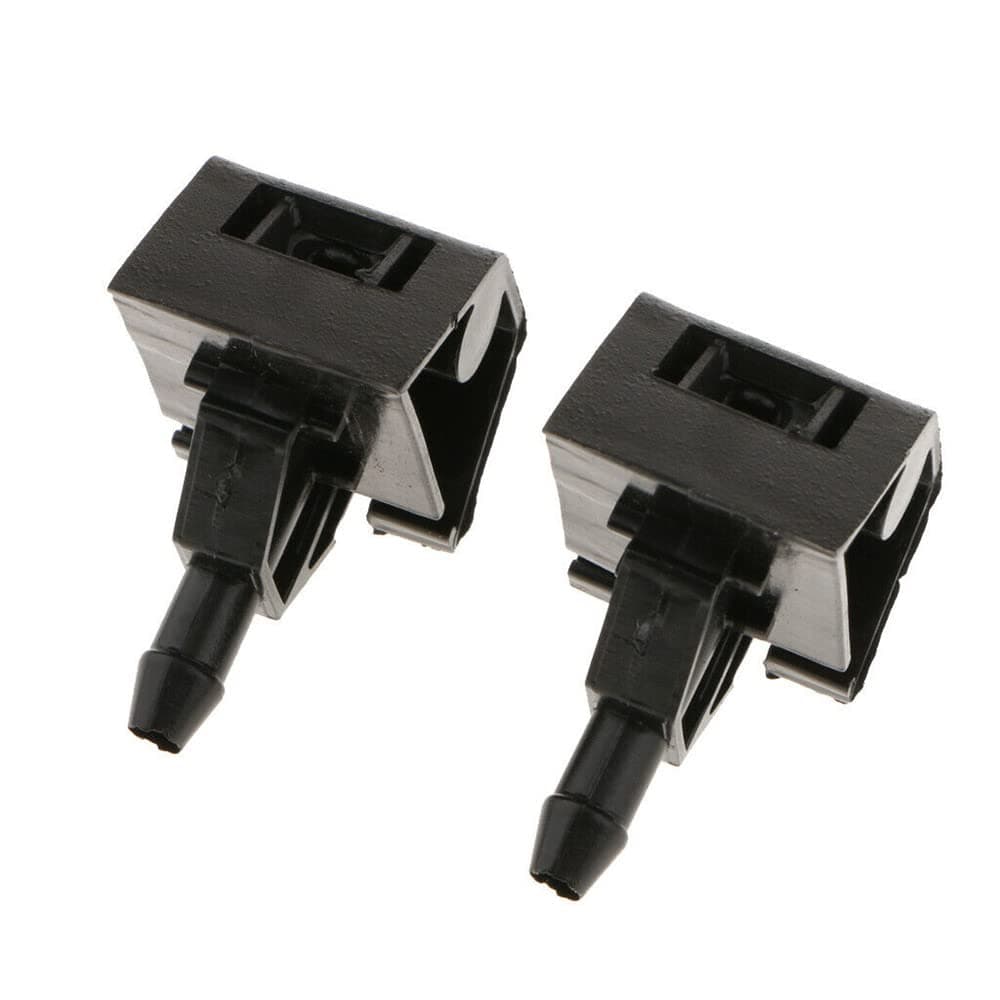 2Pcs Car Windshield Windscreen Wiper Washer Nozzles 28932JD000 Windscreen Washer Jet Nozzles For Nissan Qashqai N/S & O/S 2007-2014 Wiper Water Jet
