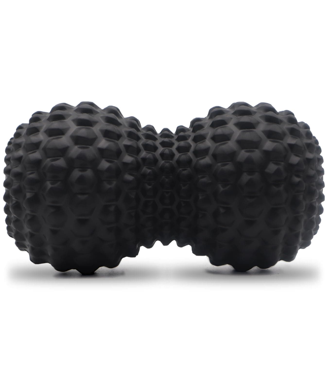 Peanut Massage Ball, Double Lacrosse Massage Roller Ball for Deep Tissue Muscle Massage, Physical Therapy, Myofascial Release, Muscle Knots, and Yoga Therapy (Black)