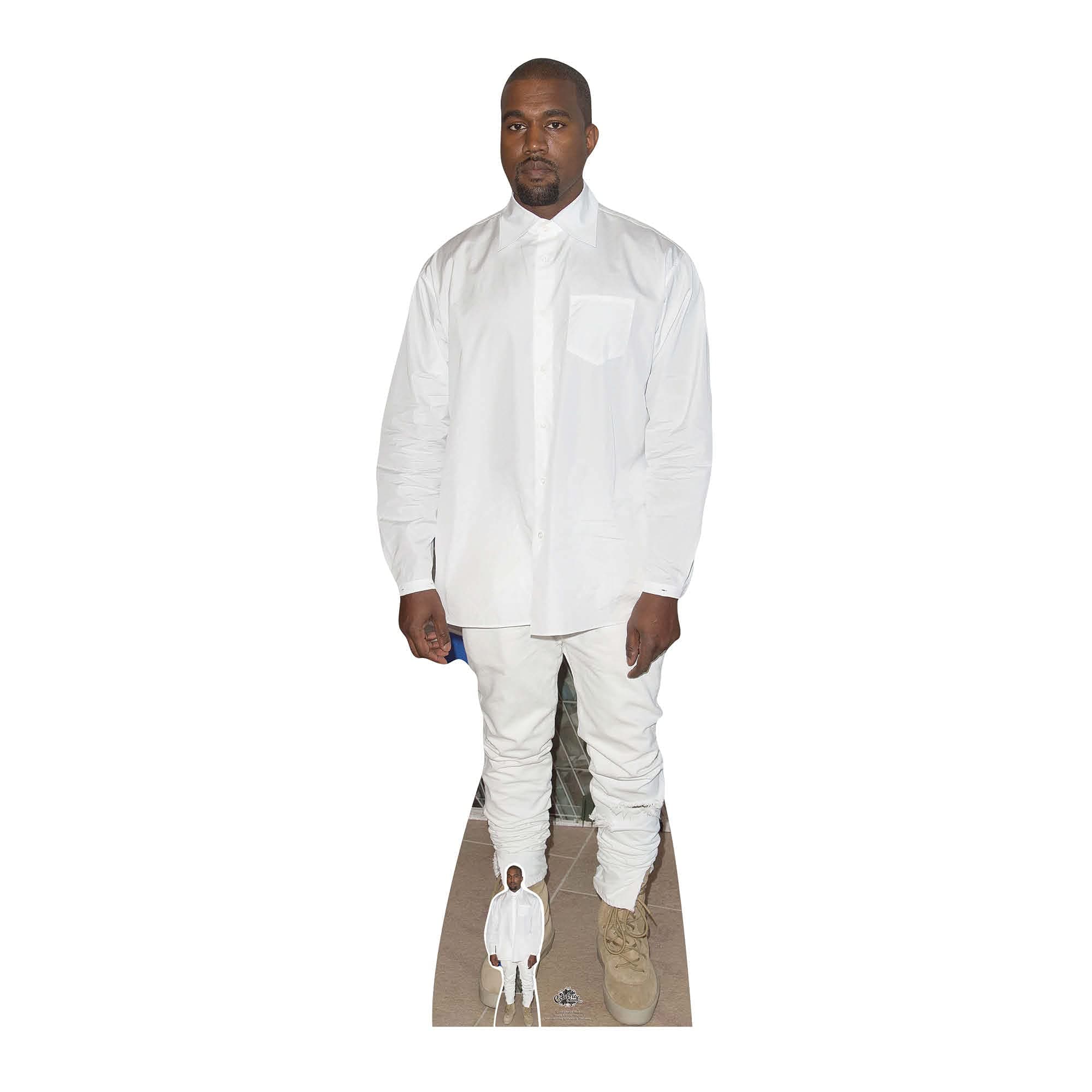 STAR CUTOUTS Life Size Cardboard Cut Out Kanye West, Multi-Colour, 173 x 60 x 173 cm