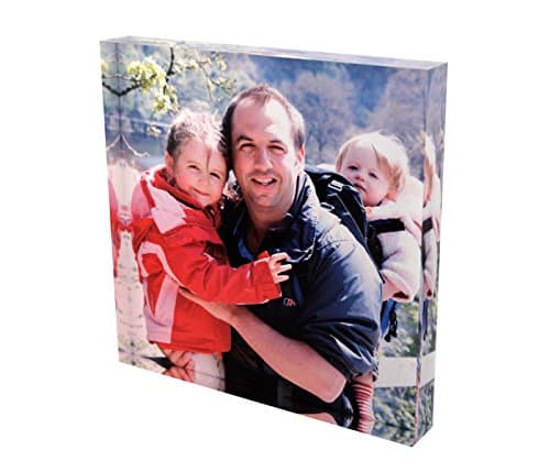 Personalised Acrylic Photo Block - Square (4" x 4"). Your Image Printed onto Solid Acrylic Giving a 3D Image. The perfect Create -your-own-Gift