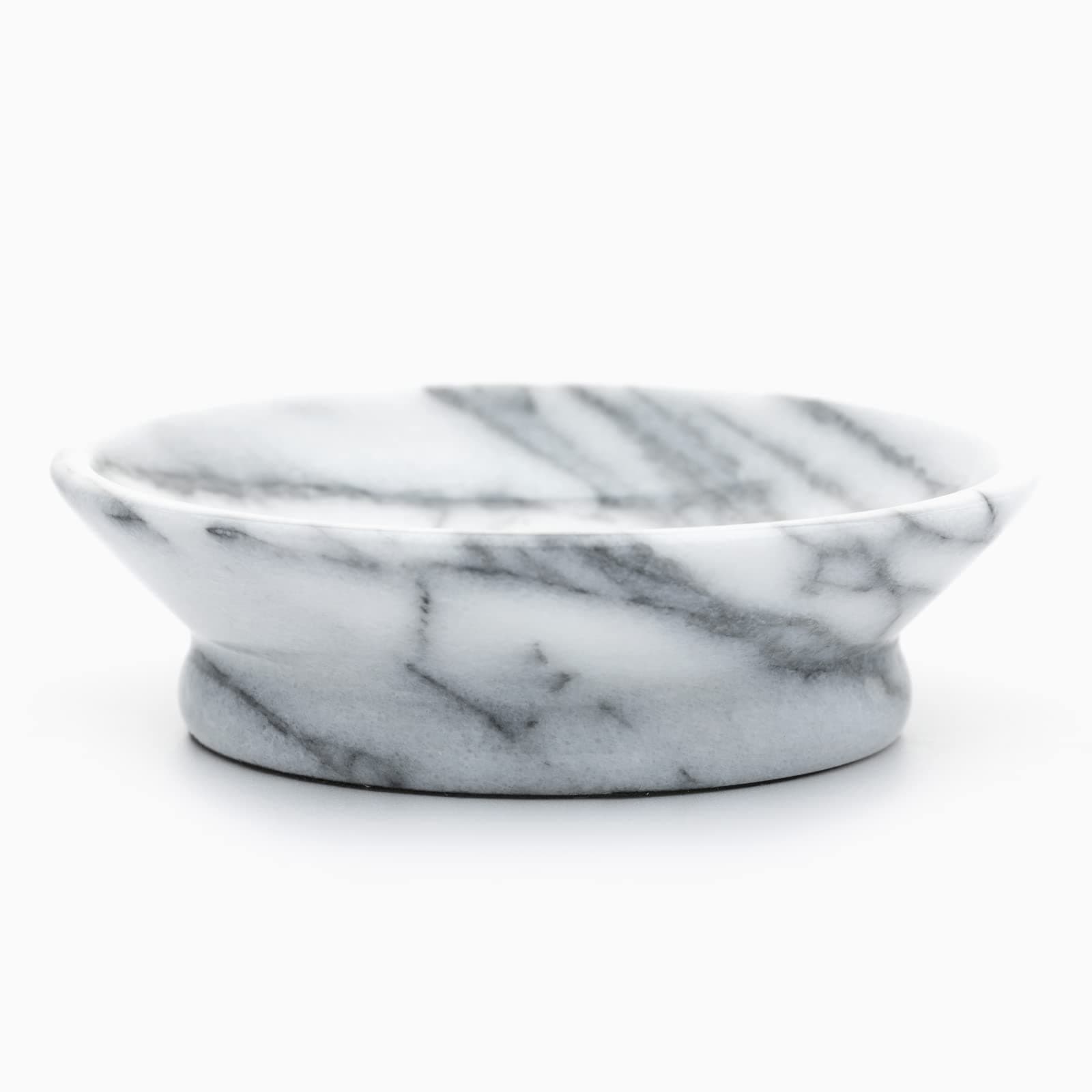 HOUSEPROUD gloss marble white soap dish