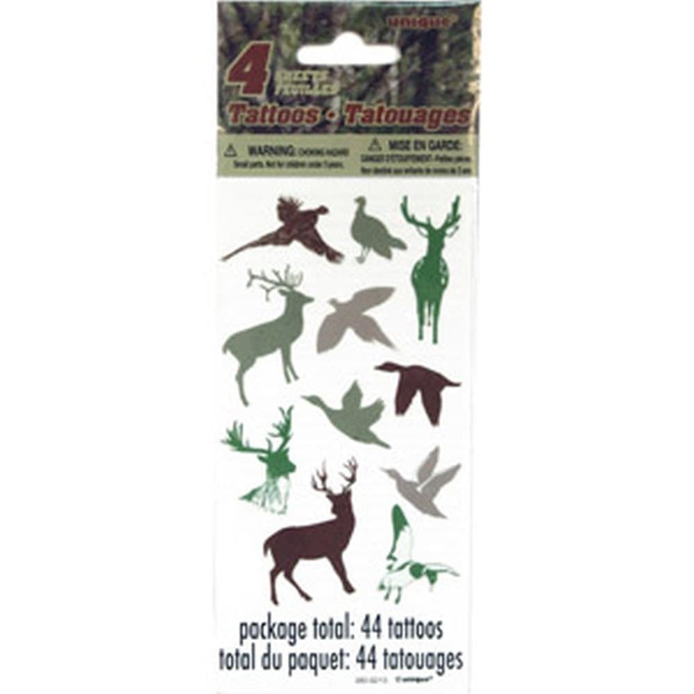Unique Temporary Hunting 44 Tattoos - Camo Woods