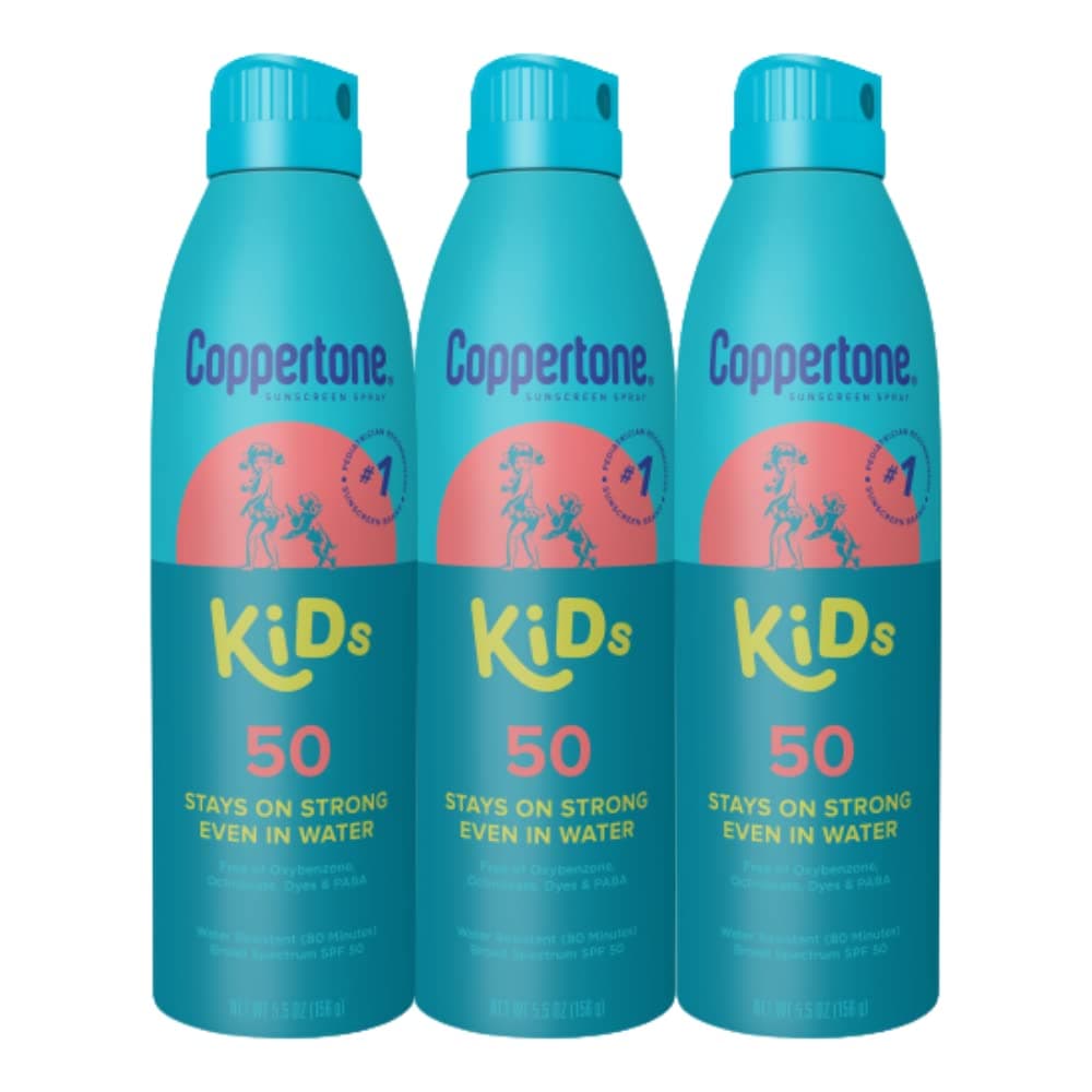 KIDS Sunscreen Continuous Spray SPF 50 (5.5-Ounce, Pack of 3)