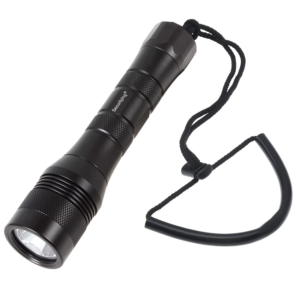 Waterproof 1000 Lumens LED Diving Flashlight Underwater 150m Super Bright LED Scuba Light, 9 Degrees Narrow-Angle Beam Diving Safety Light Night Dive Torch