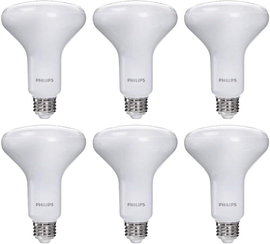 LED 65W BR30 6-Pack Ultra Definition Soft White (2200K) 650 Lumen (7.5W = 65W) Dimmable Flicker-Free Light Bulbs