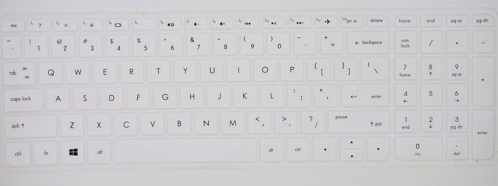 HYAIT 1Pcs Colorful Silicone Keyboard Protector Skin Cover for HP Pavilion P15(NEW VERSION),15G,15Q,15ac043TX/ac042tx/ac073TX/ab006tx/ab010tx/ab065tx/ab093tx SEMI-WHITE