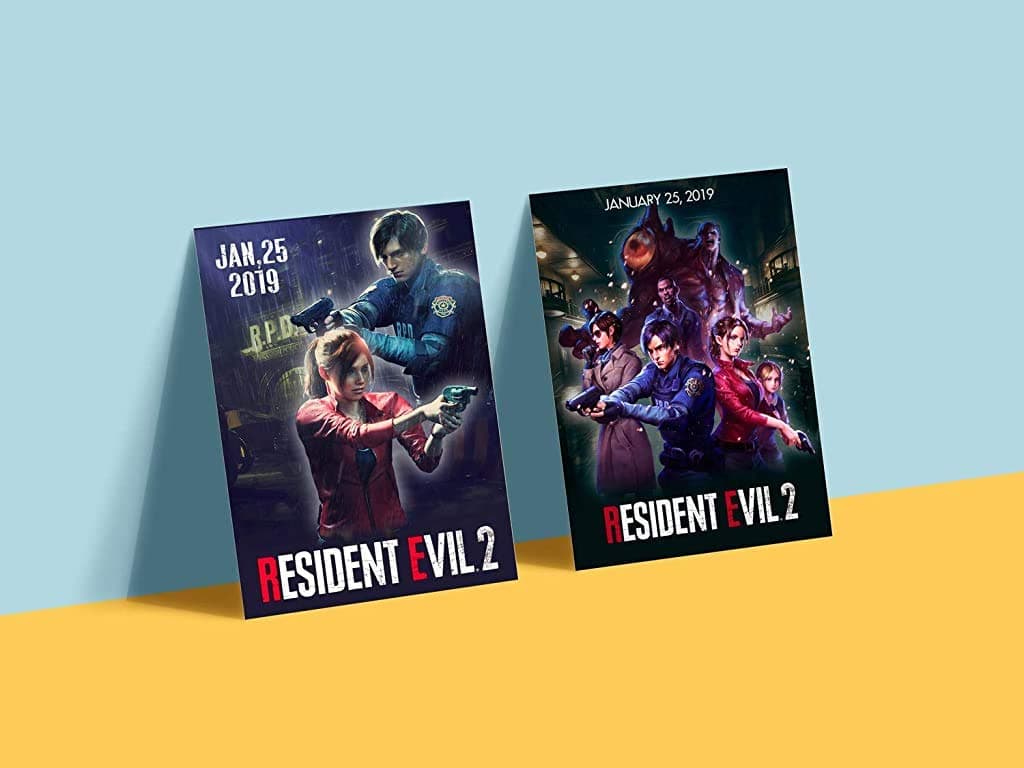 Resident Evil 2 Remake Double Sided Poster from Collector's Edition 11.7" x 16.5"