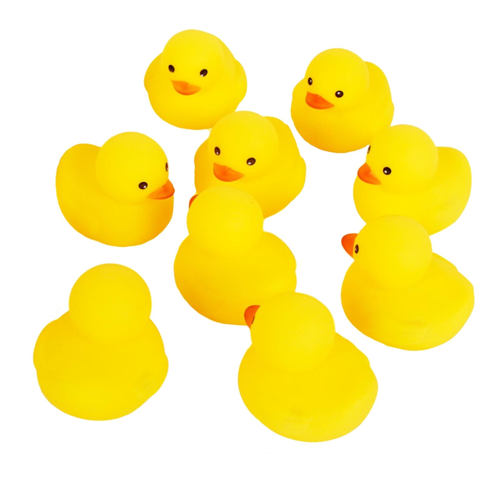 Bath Duck Toys 10PCS Mini Rubber Ducks Squeak and Float Ducks Baby Shower Toy for Toddlers Boys Girls (2.2’’)