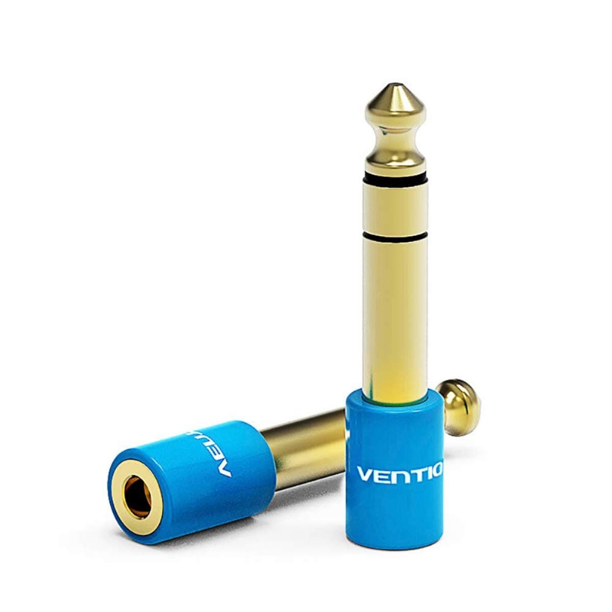 Audio Plug Connector (6.5mm to 3.5mm, Pack of 2)