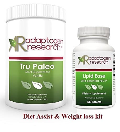 Adaptogen Research Diet Assist Weight loss kit Meal Replacement with Fat Absorber 15 Serving Vanilla