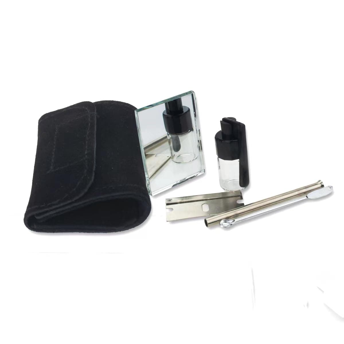 WKXVIVID 5 pcs/Set Travel Kit Set with Case Storage Bottle &Spoon &Mirror